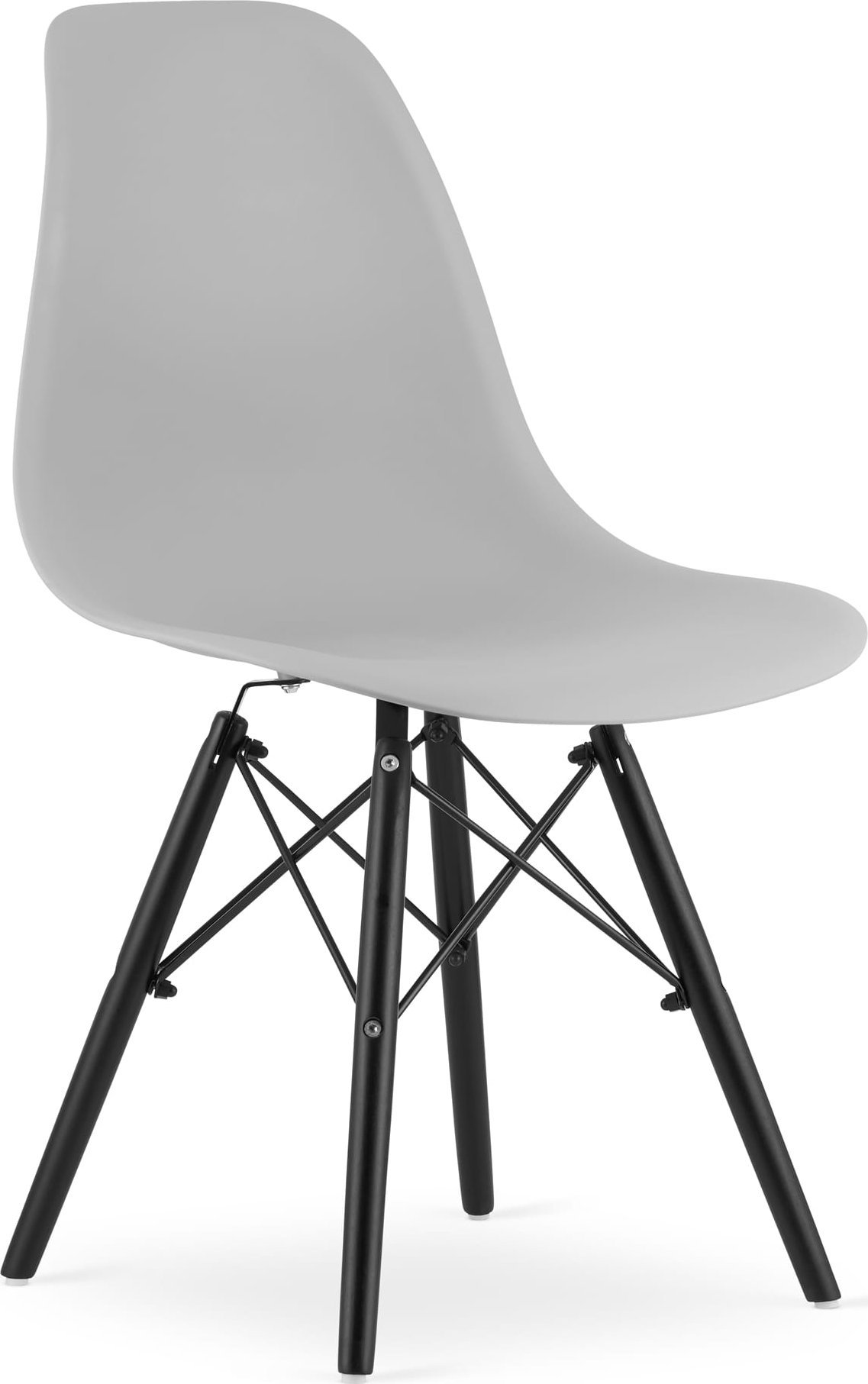 Taakie Meble Krzesło OSAKA szare / nogi czarne x 4