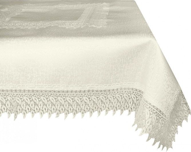 Mesa Obrus Bieżnik Gipiura 288_Kremowy Obrusy 85x85