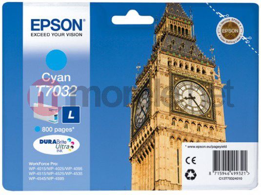 Tusz Epson tusz T7032 (C13T70324010) Cyan