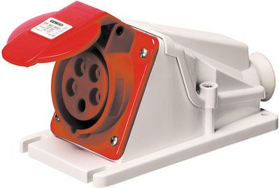 Gewiss Gniazdo stałe czerwone 16A 400V IP44 (GW62482)