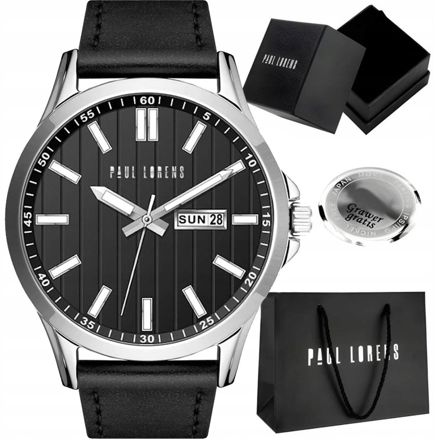 Zegarek męski Paul Lorens TORENT-1A1 Z GRAWEREM