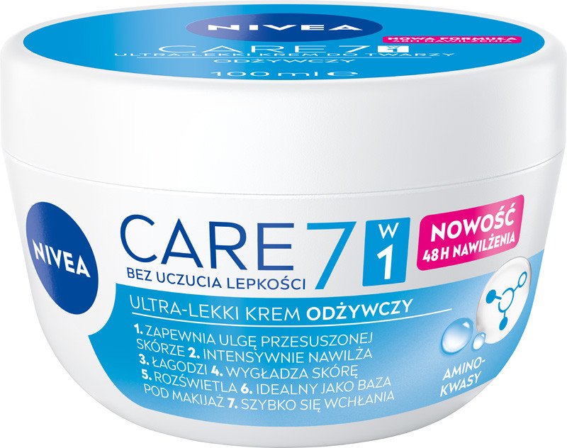 Nivea Krem do twarzy nawilżający CARE 7w1 100ml
