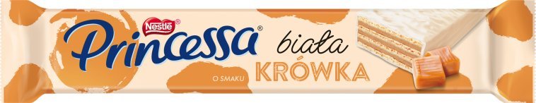 Nestl Princessa Biała Wafel o smaku krówka 40 g