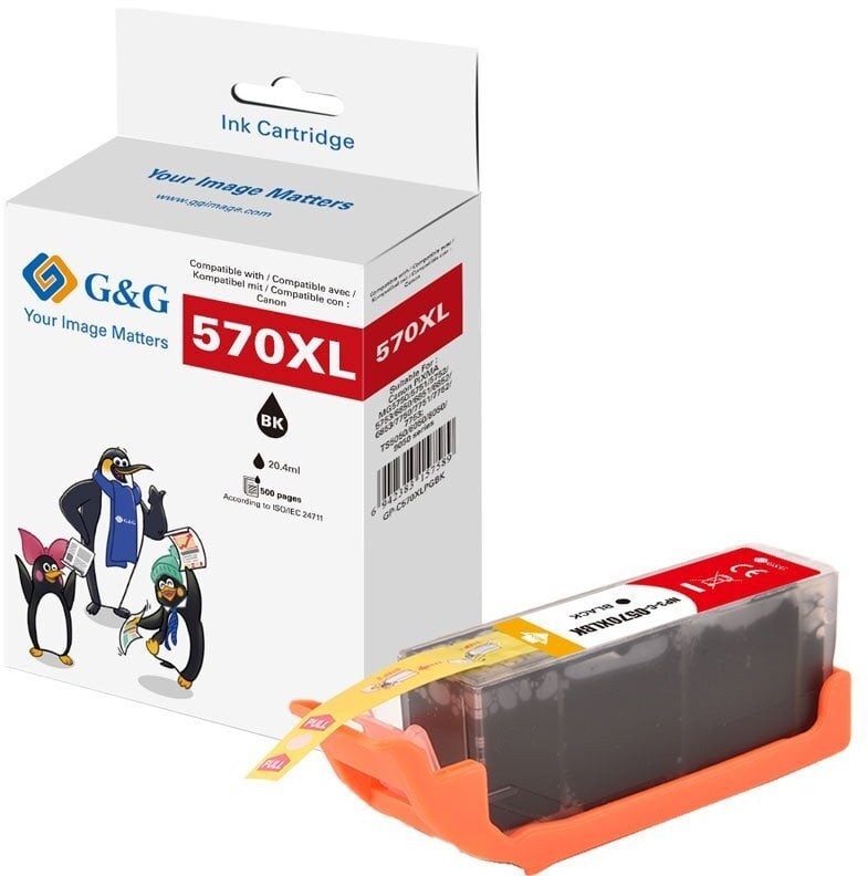 Tusz G&G XL-Patrone kompatybilny z Canon PGI-570XLBK/ 0318C001