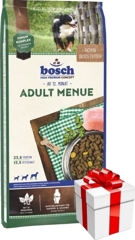 Bosch Bosch Adult Menue, drób (nowa receptura) 15kg + Niespodzianka dla psa GRATIS