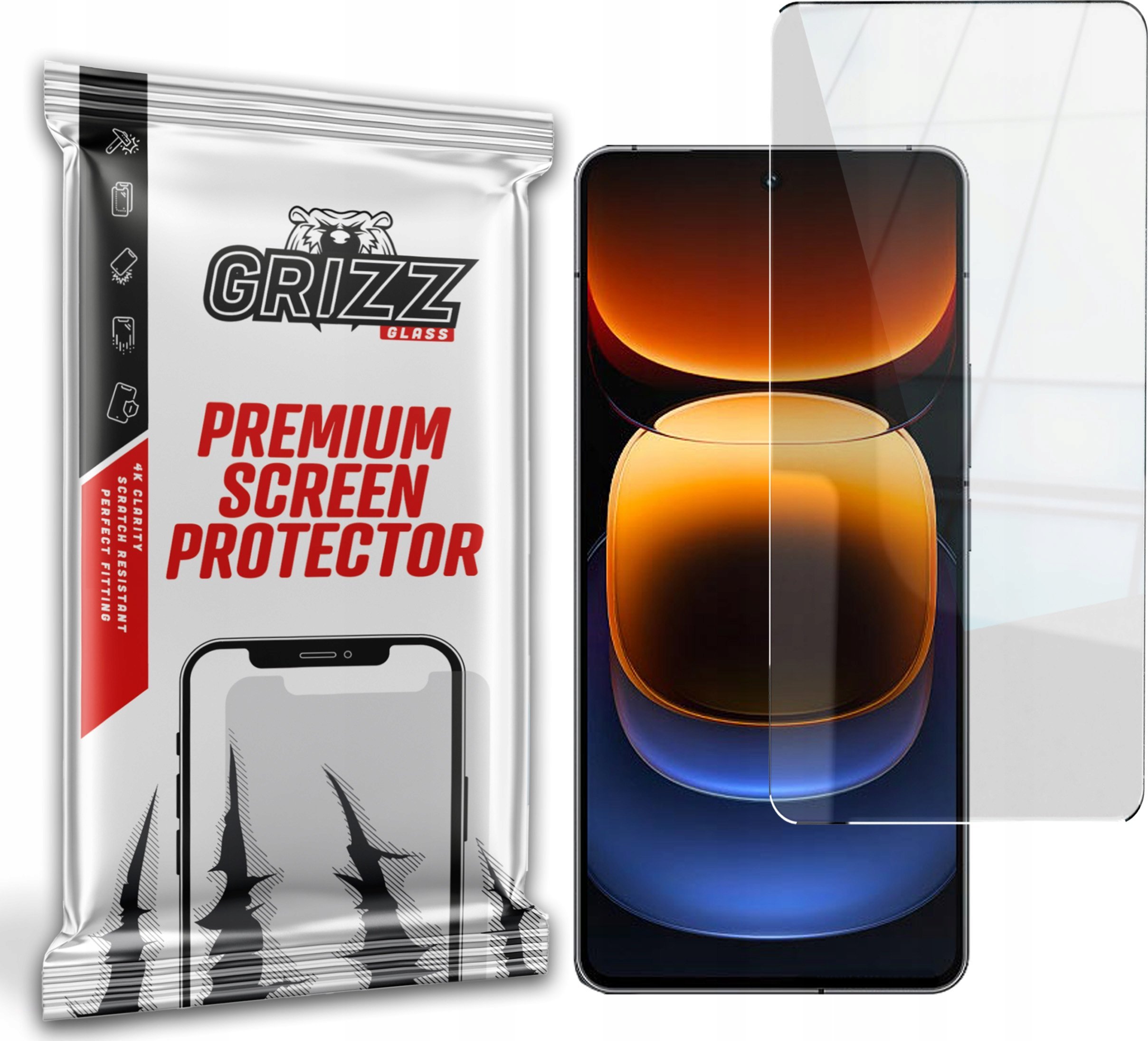 GrizzGlass Szkło hybrydowe GrizzGlass HybridGlass do Vivo iQOO 12