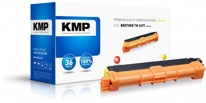 Toner KMP Kmp Toner Zamiennik Brother TN-247Y, TN247Y Żółty 2300 stron B-T112X (BT112X)