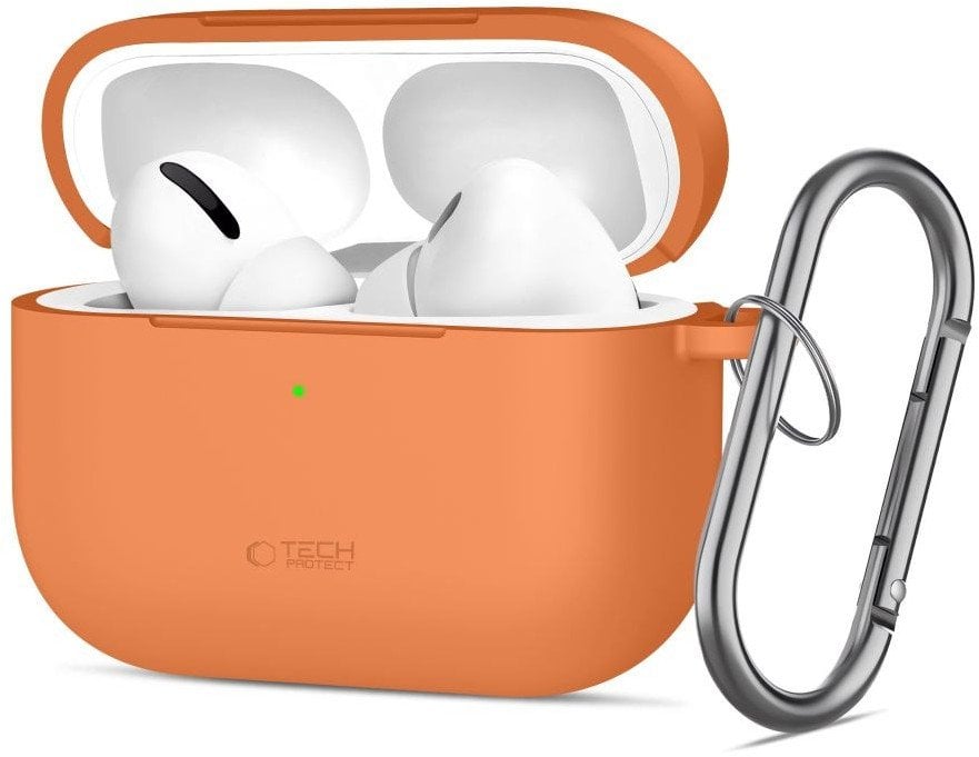 Etui Tech-Protect Silicone Hook do Apple AirPods Pro 3 Cosmic Orange