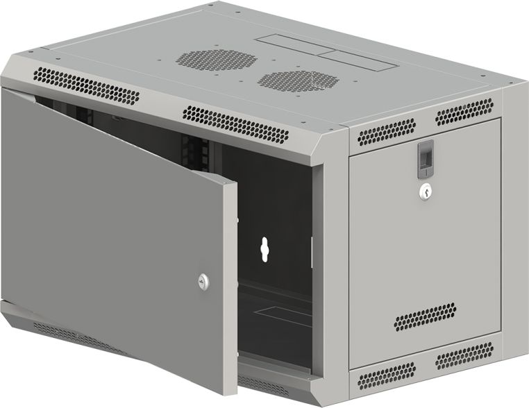 Szafa Q-Lantec Wisząca 19" 6U (SW-6U-600-500-N-DMJ-OP-RP-B-S)