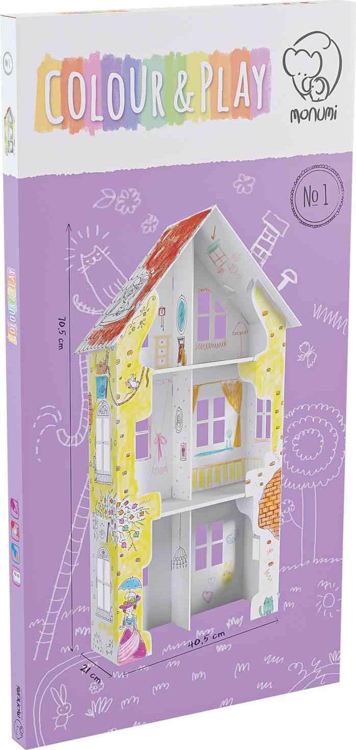 Monumi KOLOROWANKA 3D DOMEK FIOŁKOWA 4 XXL MONUMI