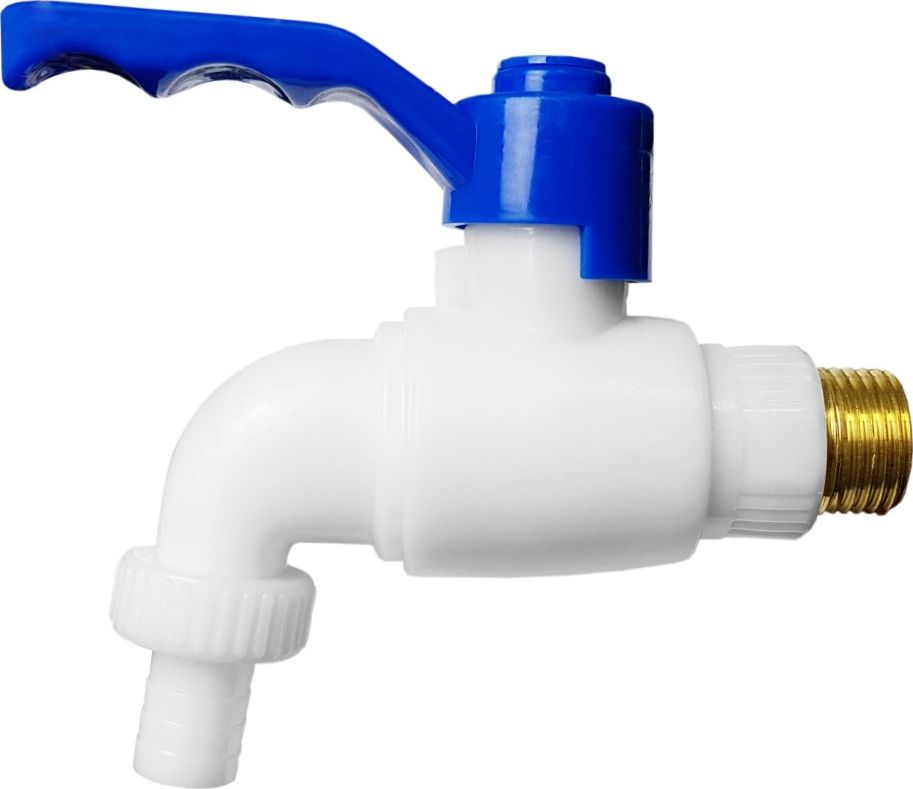 Bradas Zawór PP kulowy z wejściem stalowym Kran 1/2" 7208