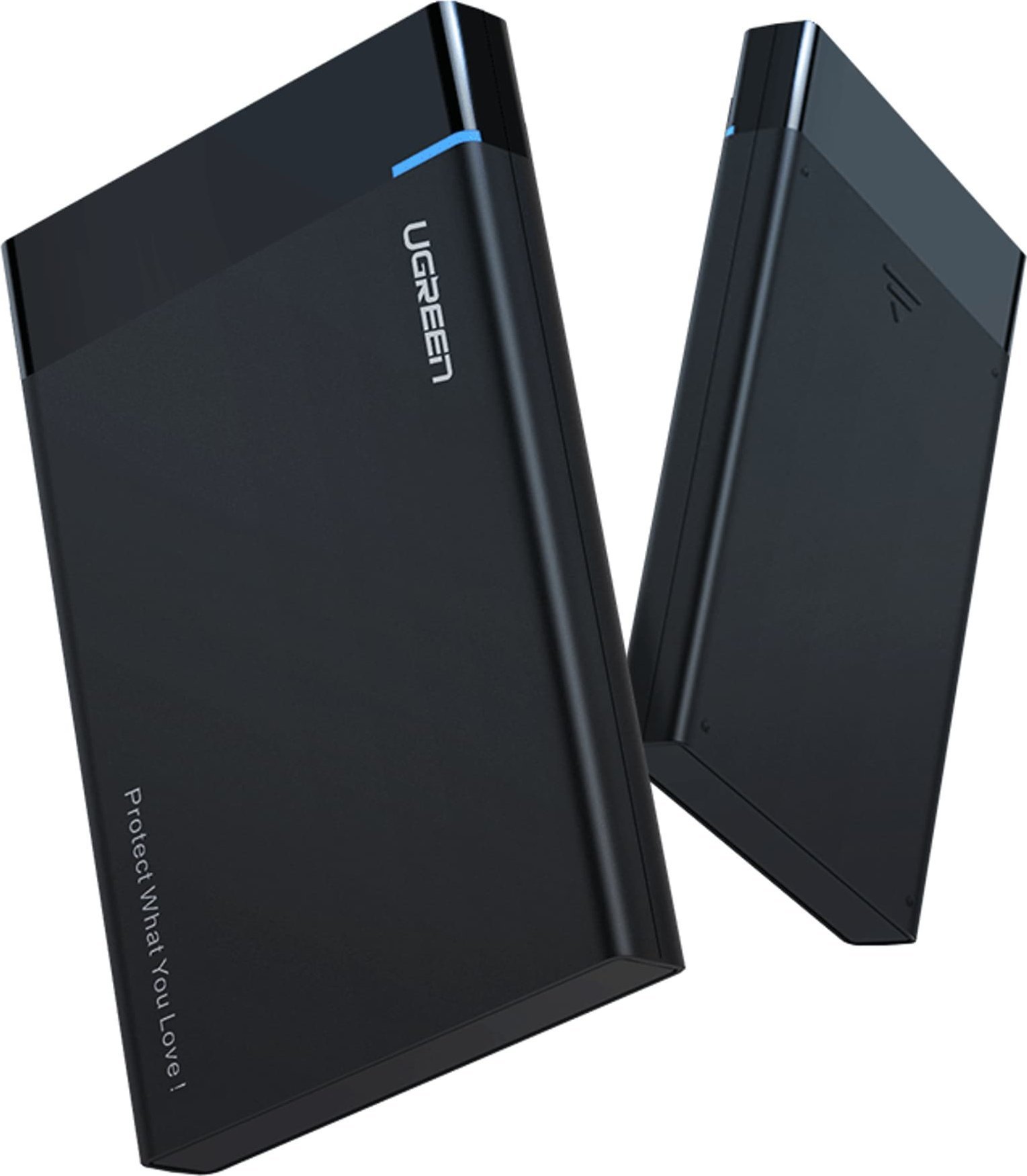 Kieszeń Ugreen Obudowa zewnętrzna dysku HDD/SSD 2,5" US221, SATA 3.0, USB-C, 50cm (czarna)
