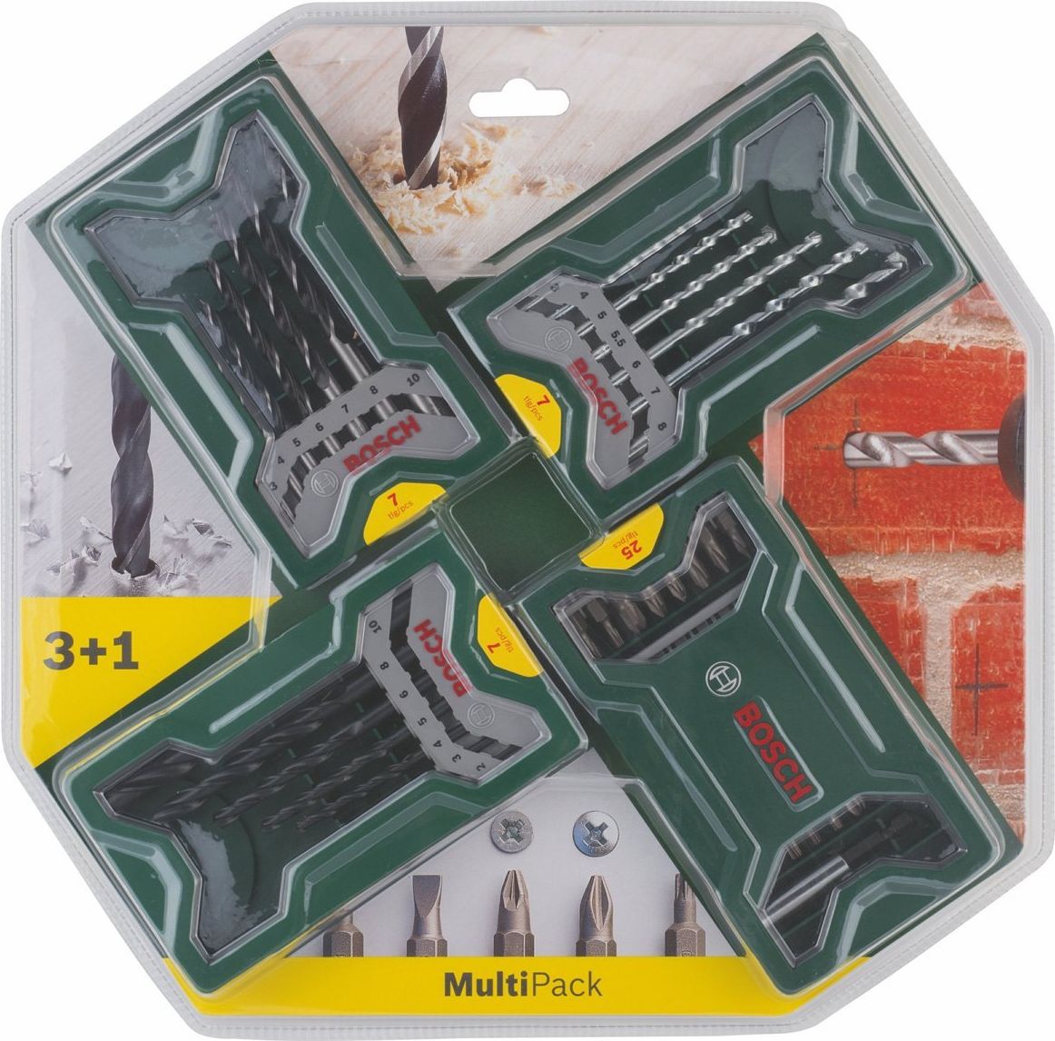 Wiertło Bosch Mini X-Line Multipack 3+1 (2.607.017.071)