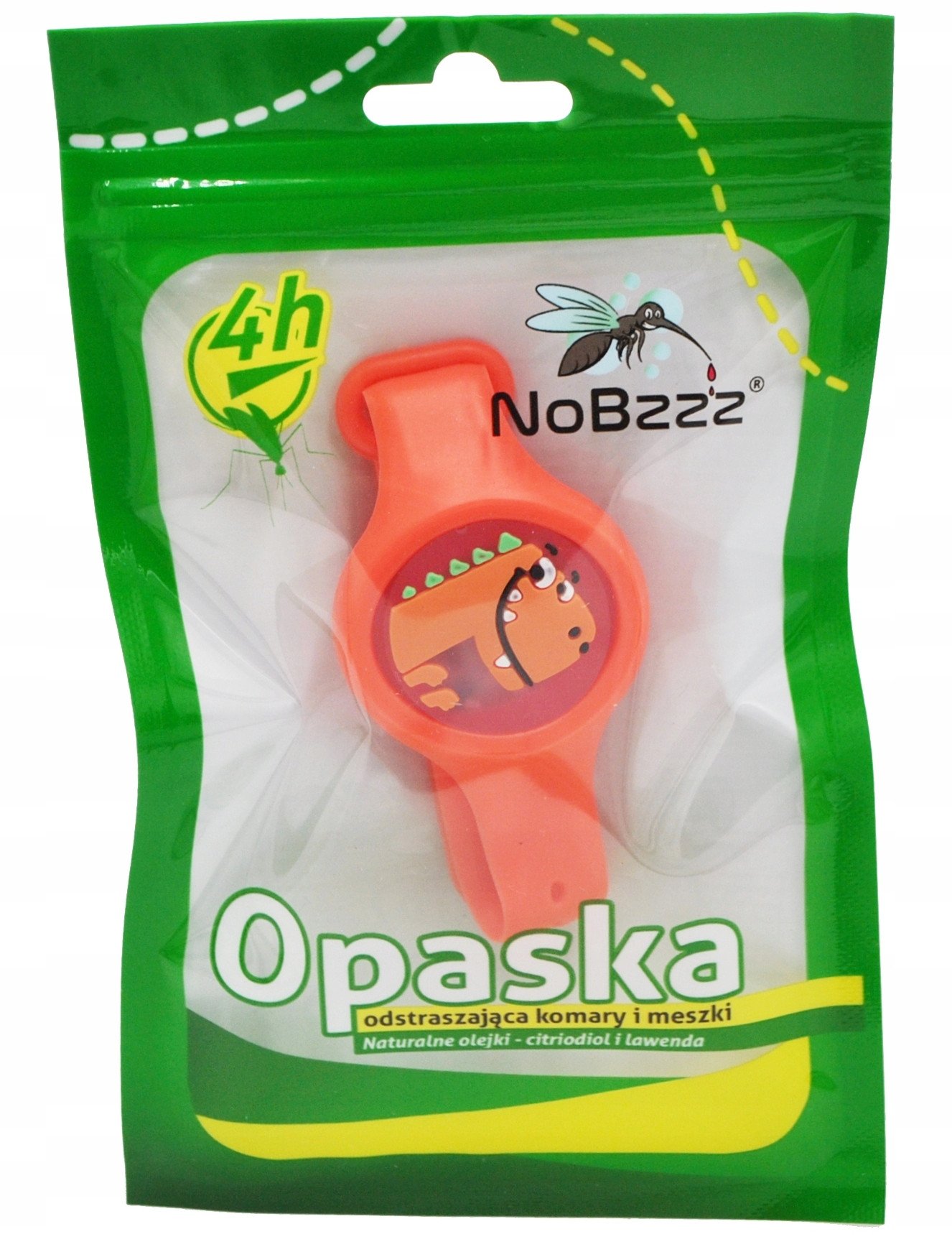 ...NoBzzz OPASKA NA KOMARY i MESZKI DLA DZIECI Dino2