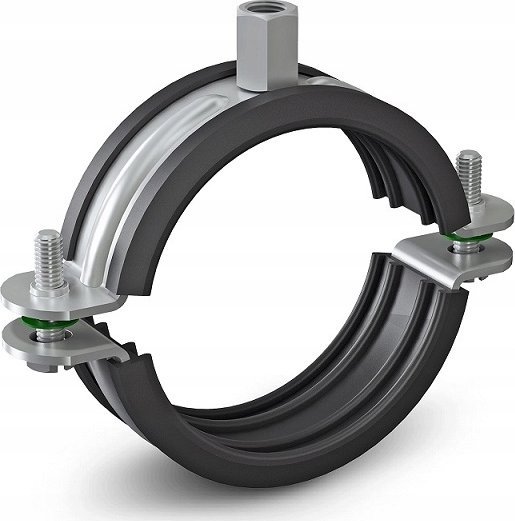 Niczuk Obejma pojedyncza DUO z izolacją 4" BK (108-115) [25]