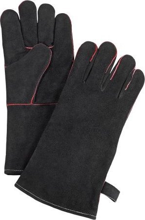 Kuchenprofi Rękawice grillowe, skóra, 35 x 16 cm, czarne Texas / Kuchenprofi