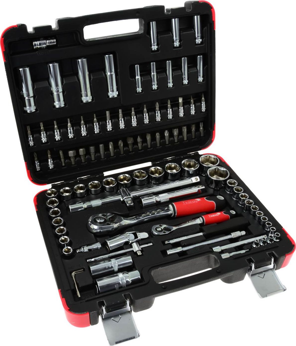 Geko Zestaw profesjonalnych kluczy nasadowych 94el. 1/4"-1/2" 25GW (4)