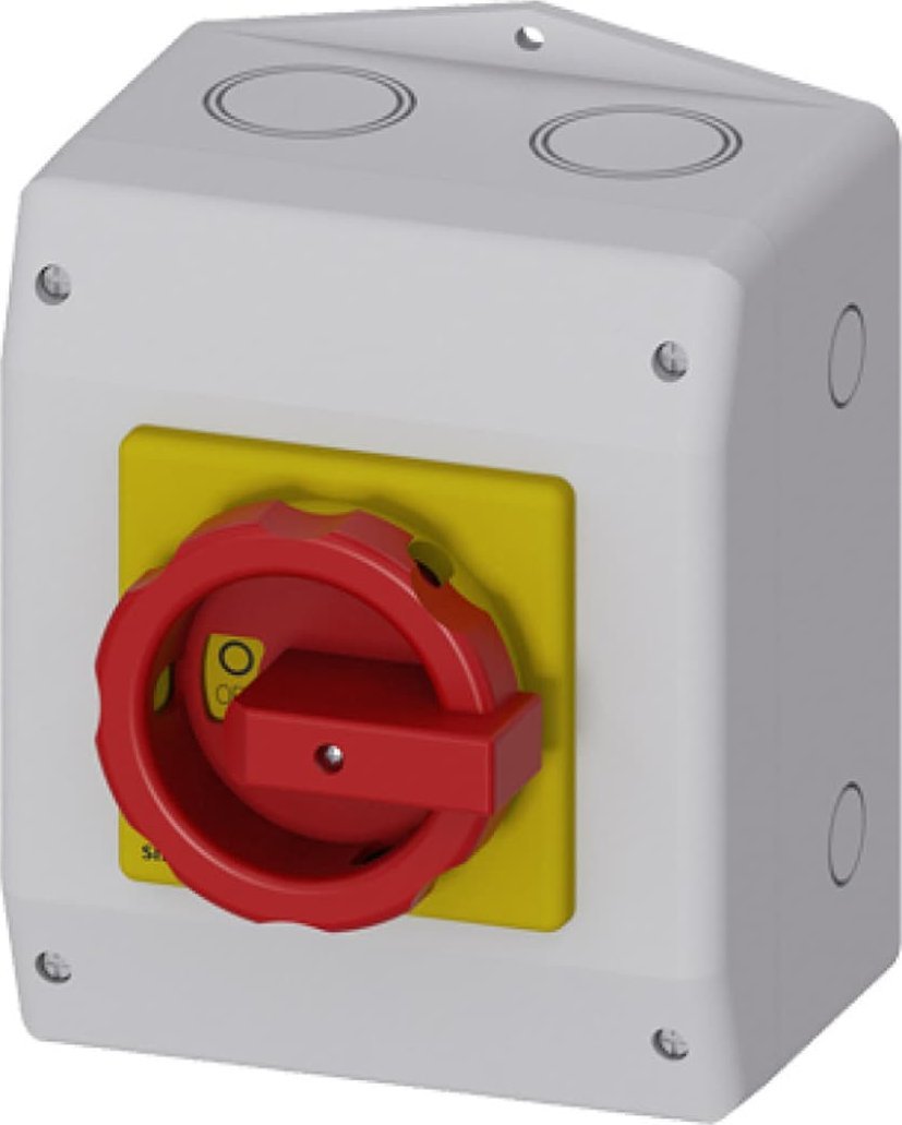 Siemens Łącznik krzywkowy 3P 1Z+1R + N 22kW /AC23 A 18.5kW /AC-3 Iu=63A/ AC-21A w obudowie blokowanie 0 na 3 kłódki 3LD2565-1GP53