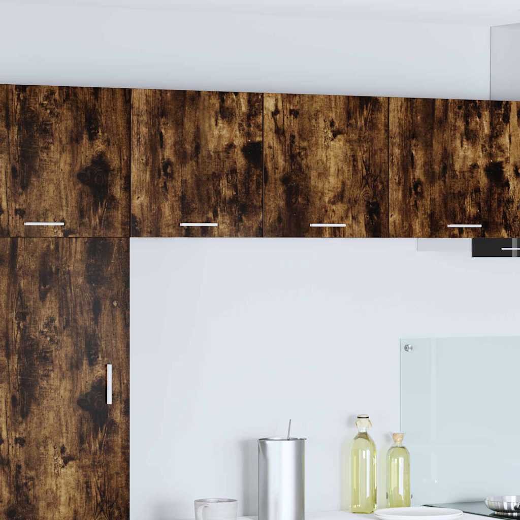 vidaXL Szafka wisząca z półką Riga Wędzony dąb i biały 40 x 31 x 40 cm