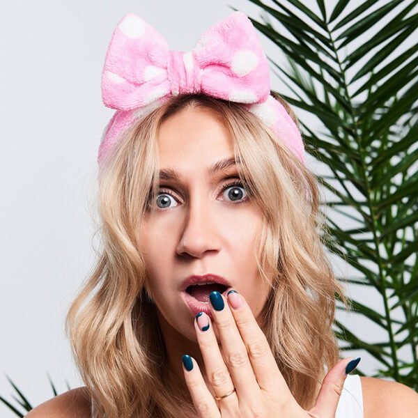 Opaska kosmetyczna do włosów we wzory Yeye