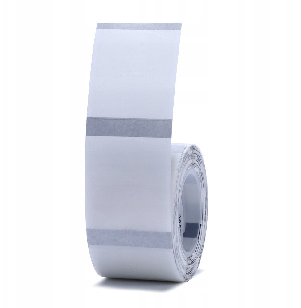 .NIIMBOT Etykiety Naklejki TRANSPARENTNE OKRĄGŁE 24x14mm 230szt do Serii B