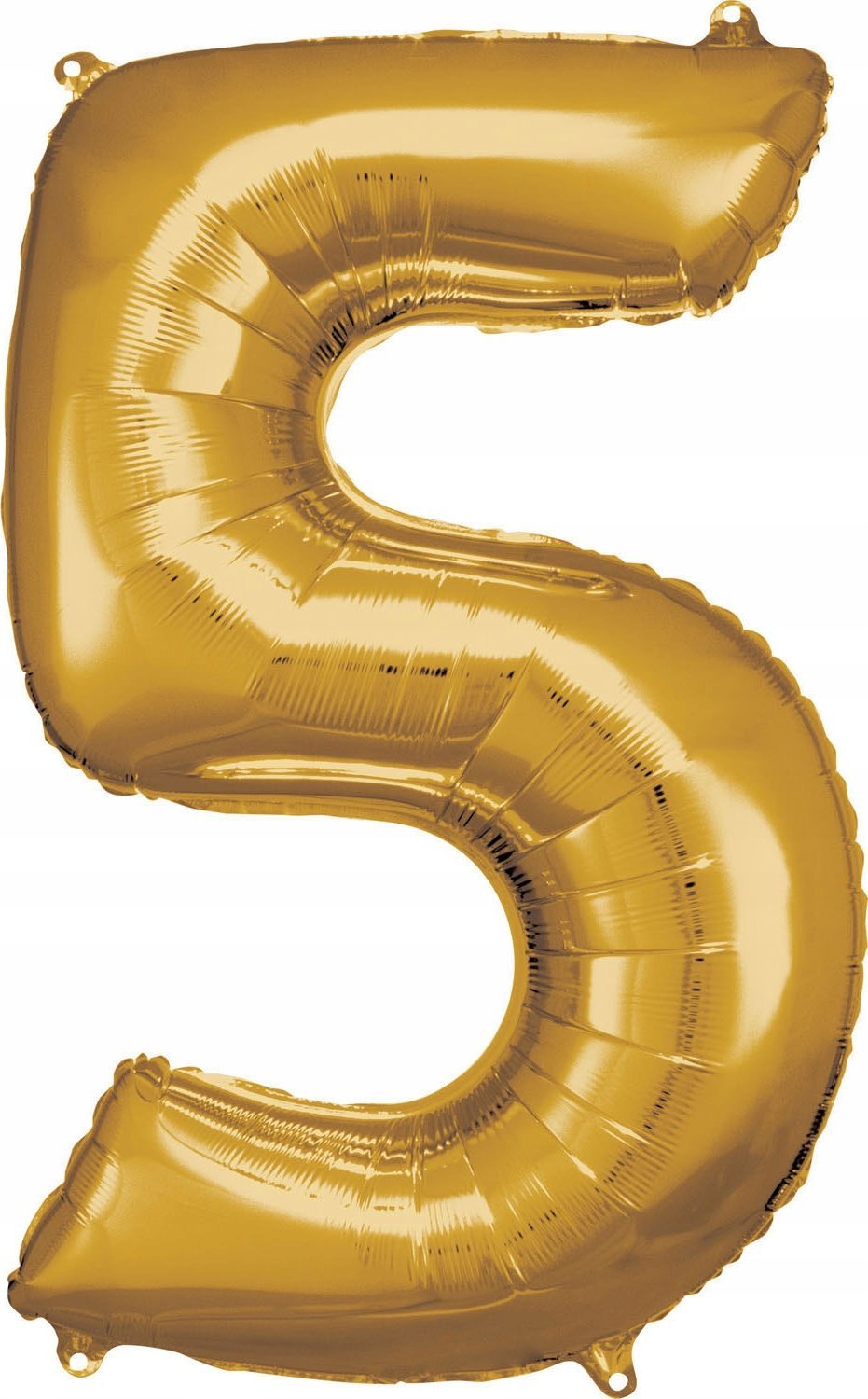 AMSCAN Balon foliowy duża cyfra 5 złota 57x86cm spakowany 9906270