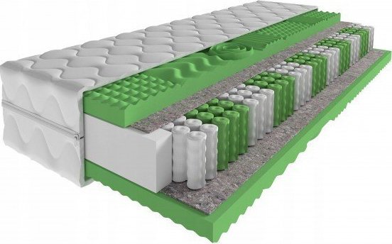Tompol HyperElastic Masaż materac kieszeniowy o wymiarach 90x200x21 cm