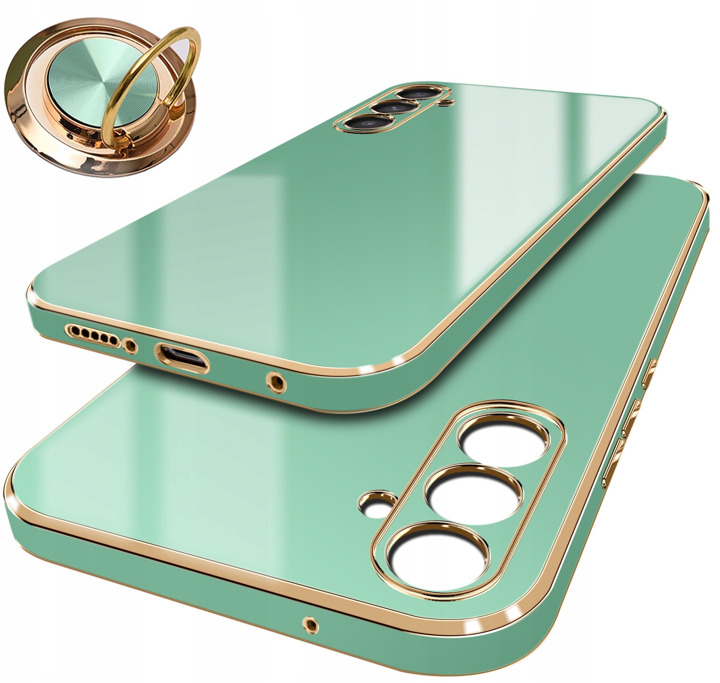 Etui do Samsung Galaxy S23 FE GLAMOUR CASE PLECKI + Szkło OCHRONNE 9H