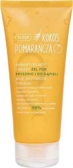 Ziaja ZIAJA Kokos Pomarańcza energetyzujący i świeży żel pod prysznic 200ml