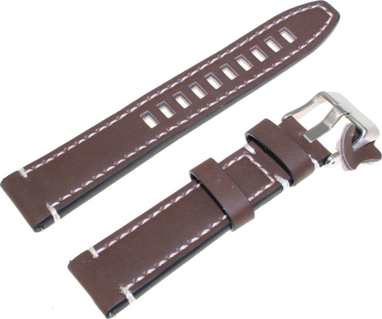 Diloy Skórzany pasek do zegarka 20 mm Diloy 414.20.2 brązowy