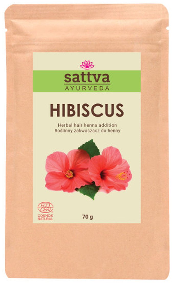 Sattva Zakwaszacz do henny i ziół barwiących Hibiscuc 70g