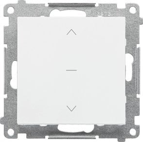 Kontakt-Simon Przycisk roletowy Kontakt-Simon 55 TZP1K.01/111 moduł 10 A, 250V~, szybkozłącza biały mat