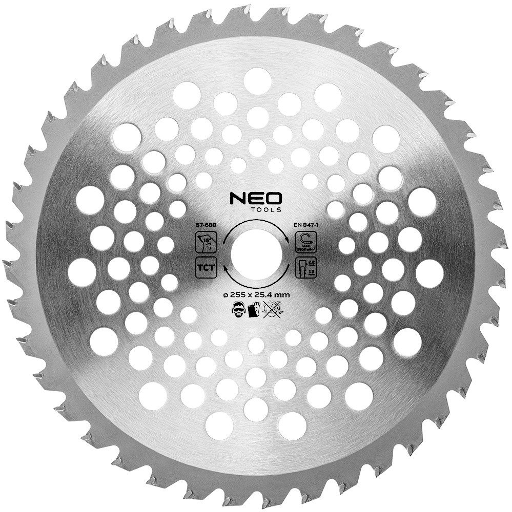 Tarcza do kosy spalinowej, widiowa, 255 x 25.4 mm, 40 zębów, do zarośli