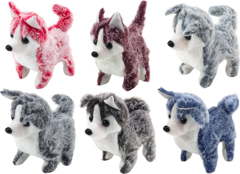 Piesek Husky Chodzący Z Dźwiękiem Macha Ogonkiem 6 Kolorów