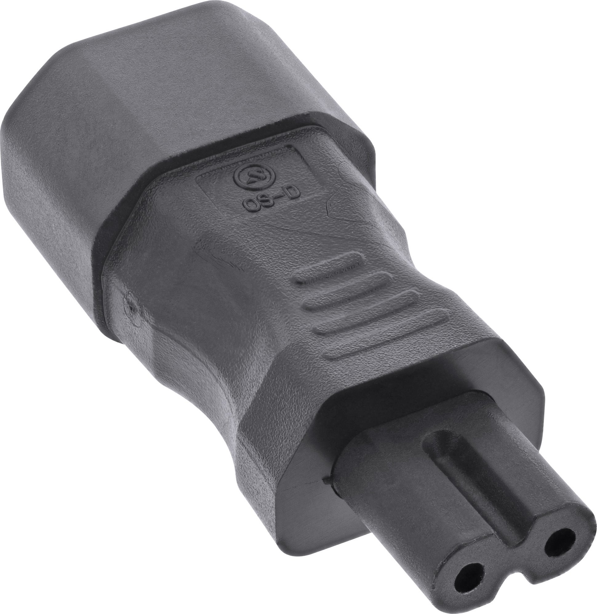 InLine InLine® Power supply adapter IEC 60320 C14 / C7, 3-pin cold device cable to 2-pin
