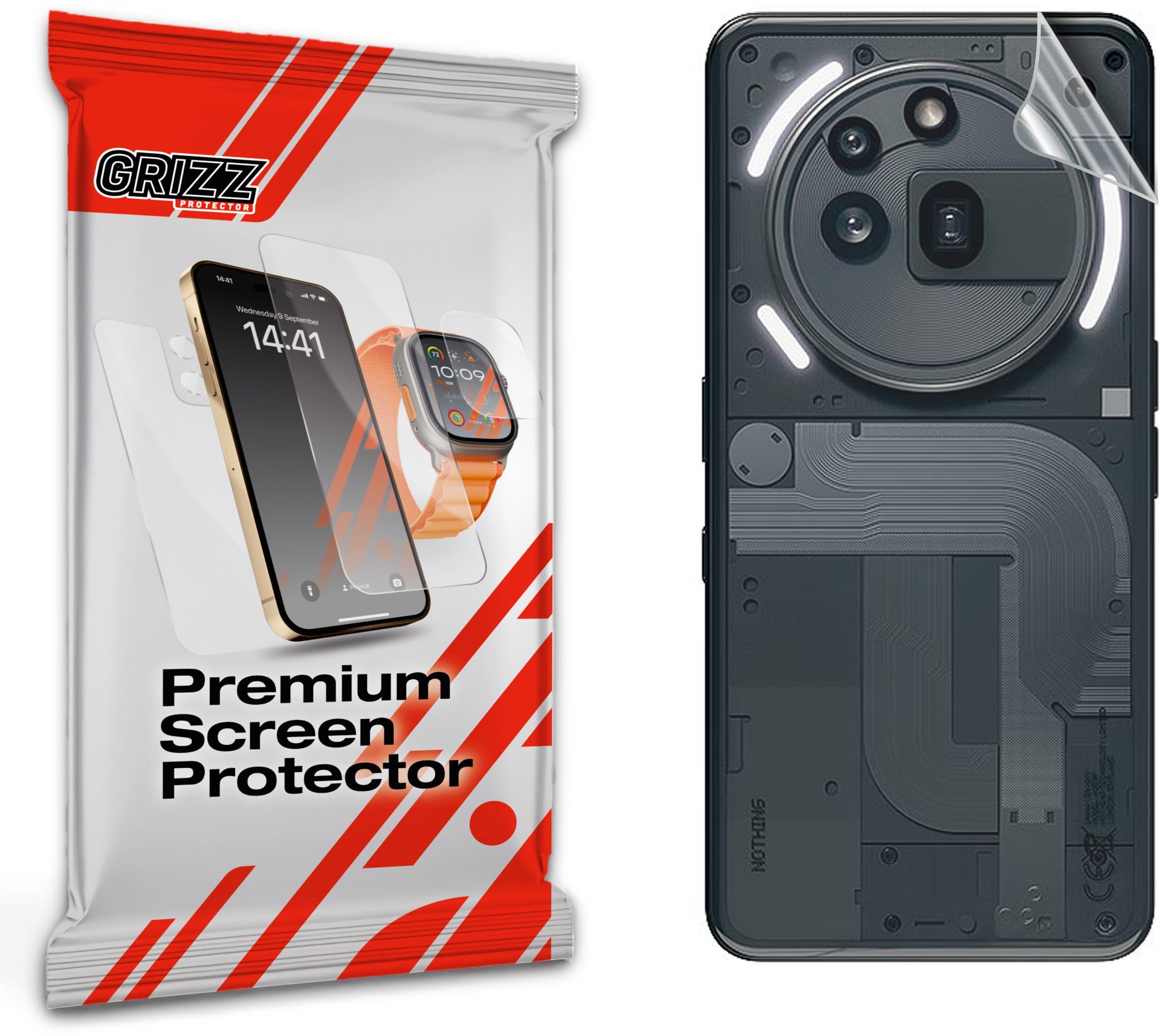 Folia na tył GrizzGlass SatinSkin do Nothing Phone (3a) Pro