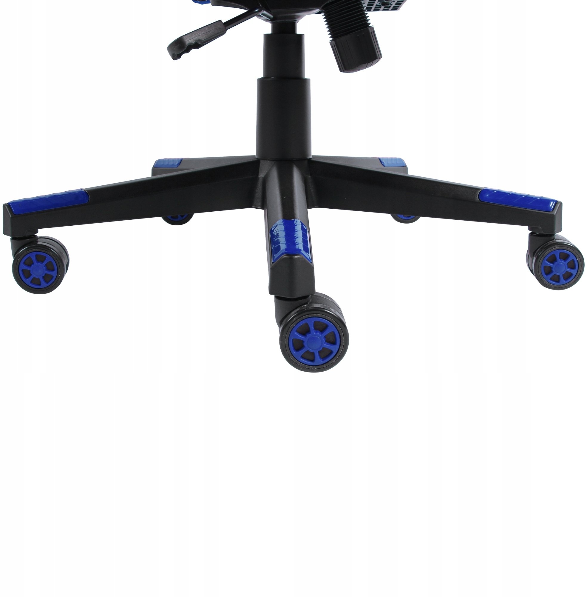 Fotel Gamingowy Biurowy Obrotowy Kubełkowy Krzesło Biurowe Czarno-Niebieski