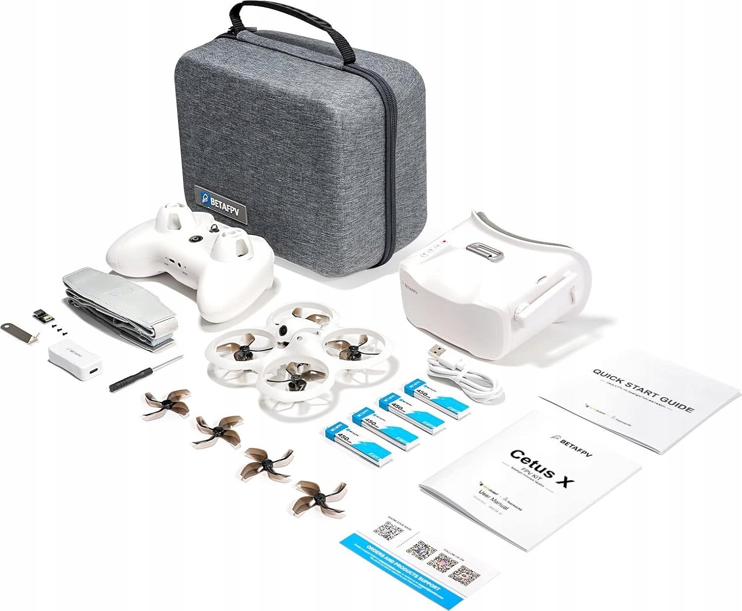 ZESTAW BETAFPV Cetus X FPV Dron Betaflight FC okulary DVR LiteRadio 3 nowy