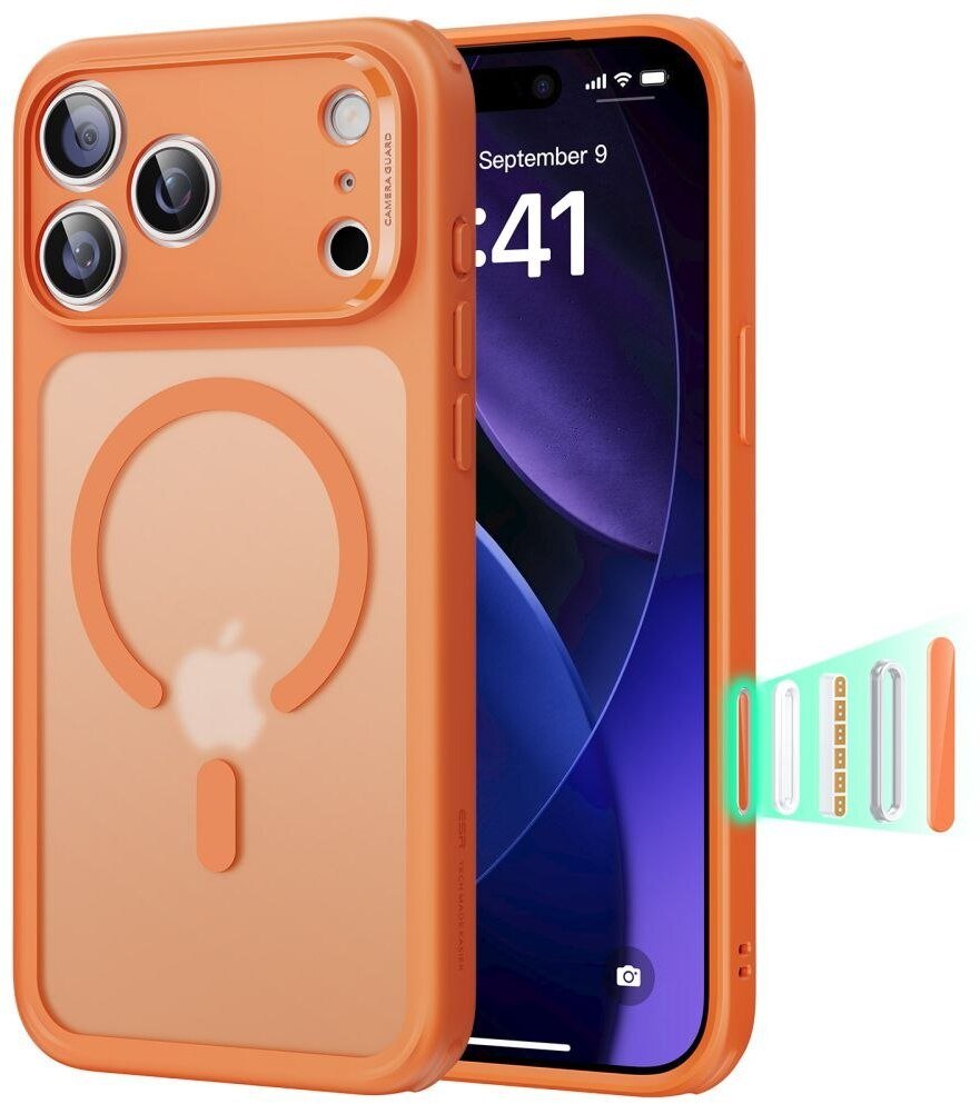 ESR CLASSIC HYBRID MAGSAFE IPHONE 17 PRO MAX FROSTED ORANGE