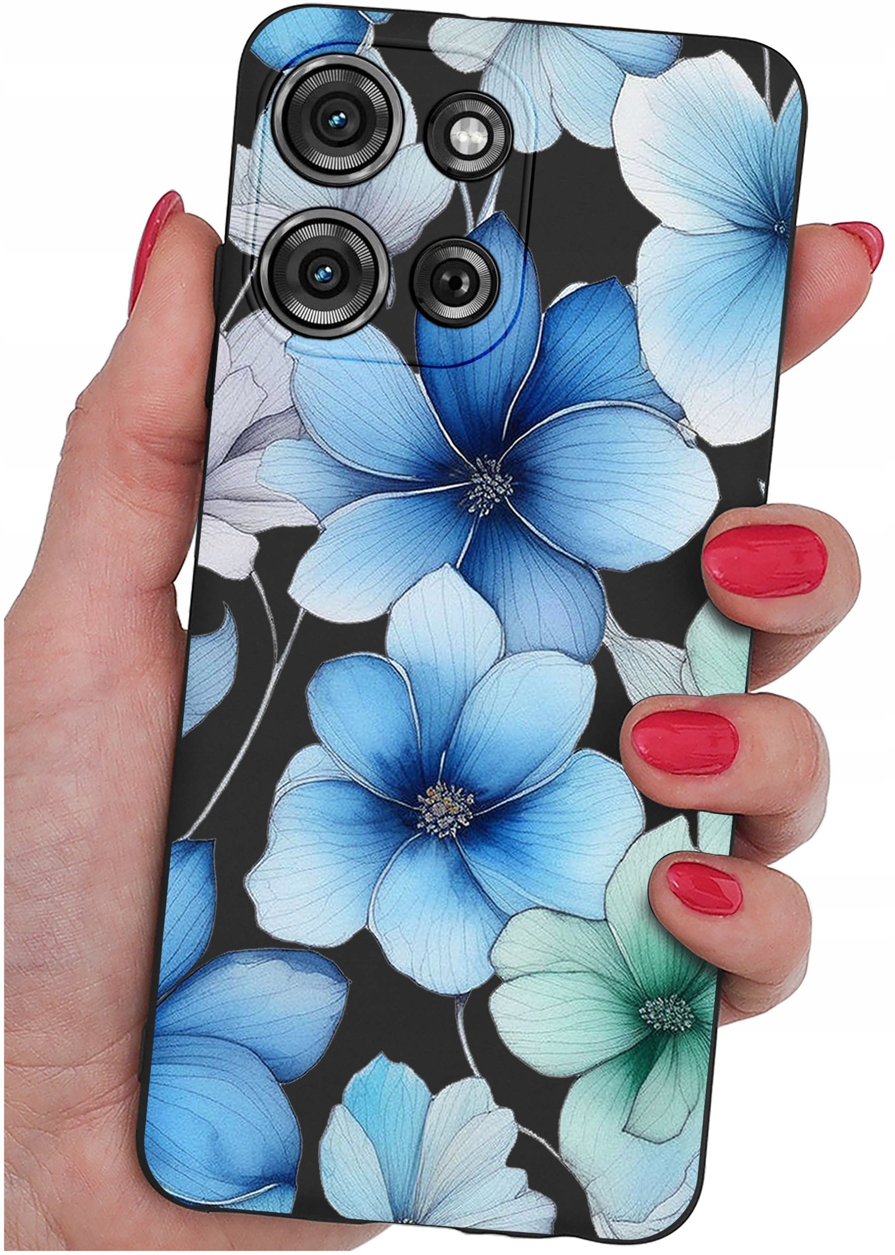 Etui do Motorola G75 5G | WZORY | SILIKONOWE MATT SZKŁO 9H