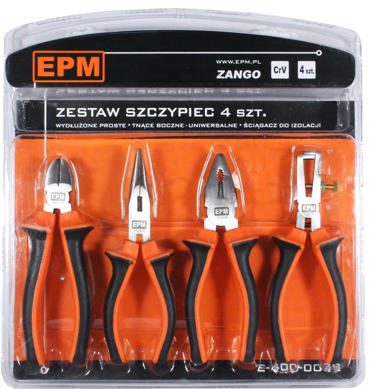 EPM Zestaw szczypiec Zango 4 szt. 160mm CRV (E-400-0039)