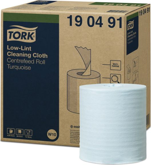 Tork Tork - Czyściwo włókninowe o niskim stopniu pylenia, premium - turkusowe