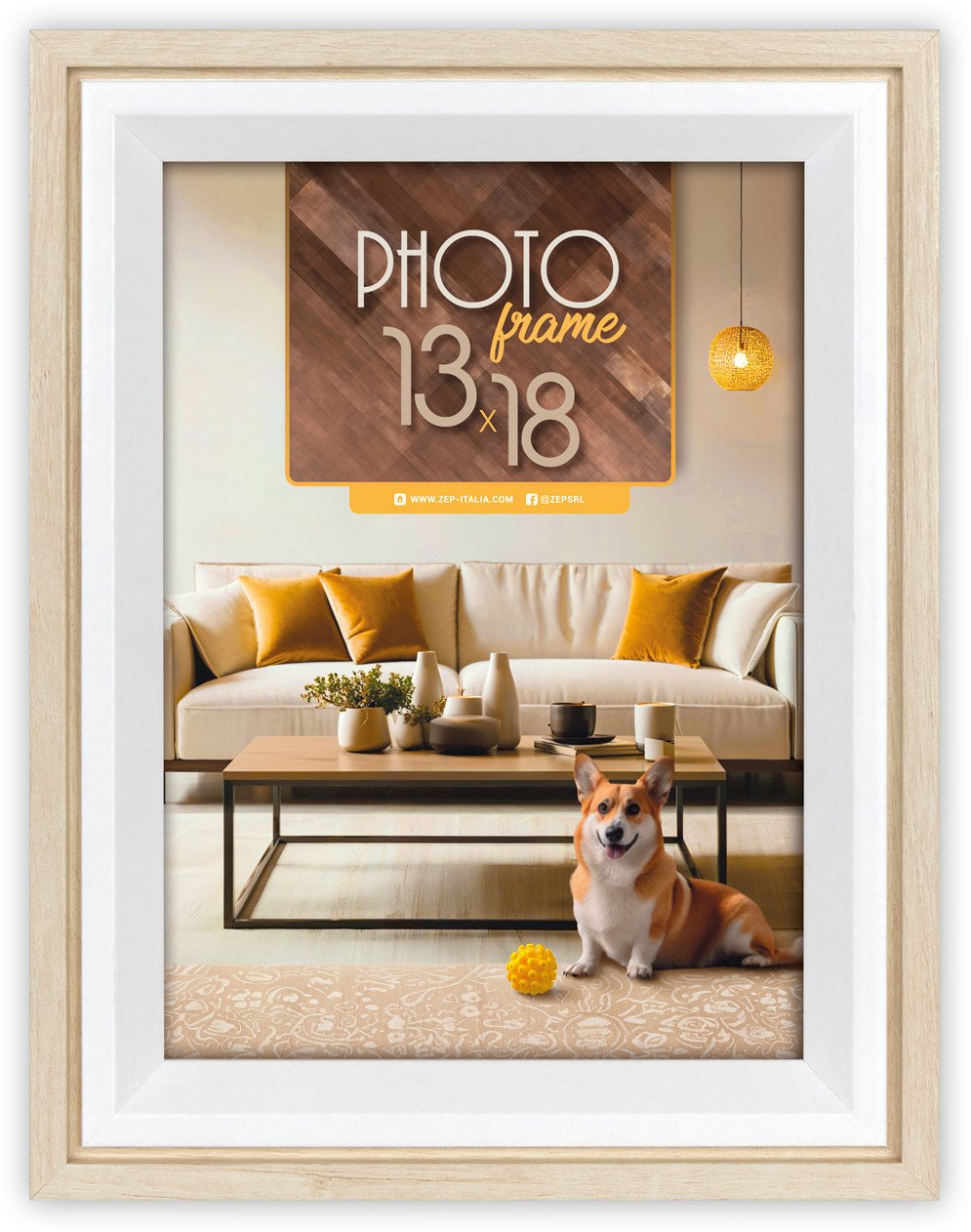 ZEP Bologna cream 13x18 Holz Bilderrahmen BG657C