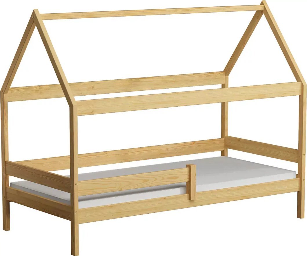Elior Skandynawskie łóżko domek dla dziecka, sosna - Petit 3X 180x80 cm