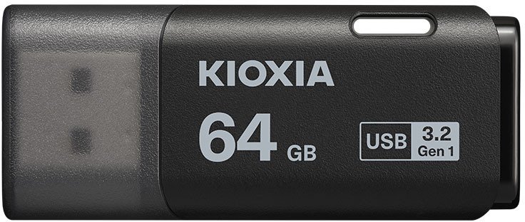 Kioxia LU301K064GG4 pamięć USB 64 GB USB Typu-A 3.2 Gen 1 (3.1 Gen 1) Czarny