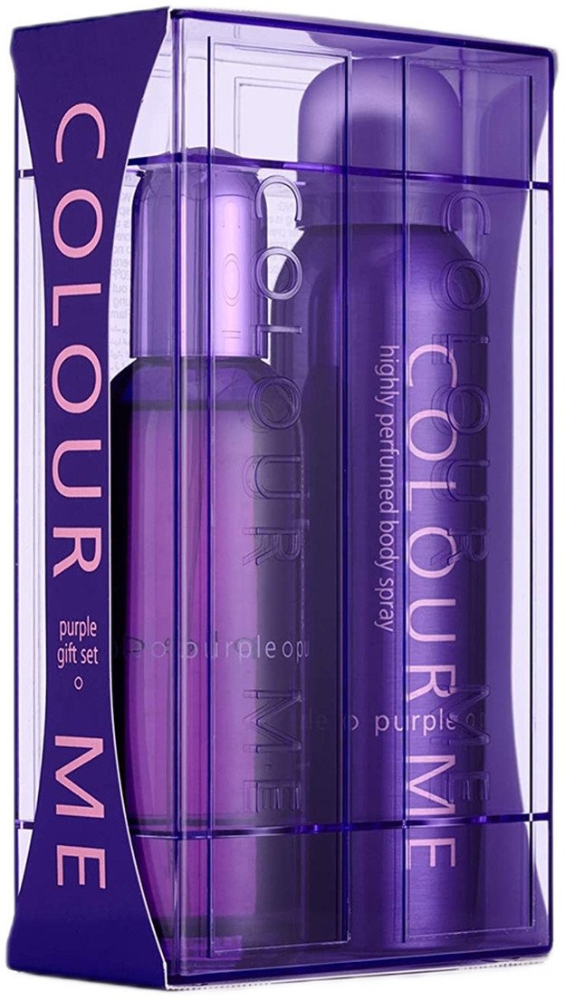 Milton Lloyd Colour Me Purple Zestaw woda perfumowana spray 100ml + perfumowany spray do ciała 150ml