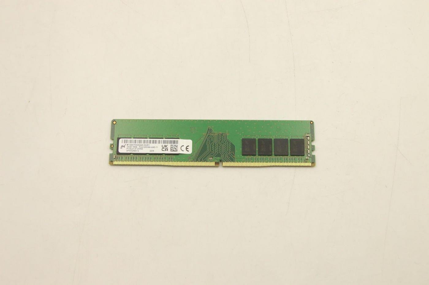16GB DDR4 UDIMM memory