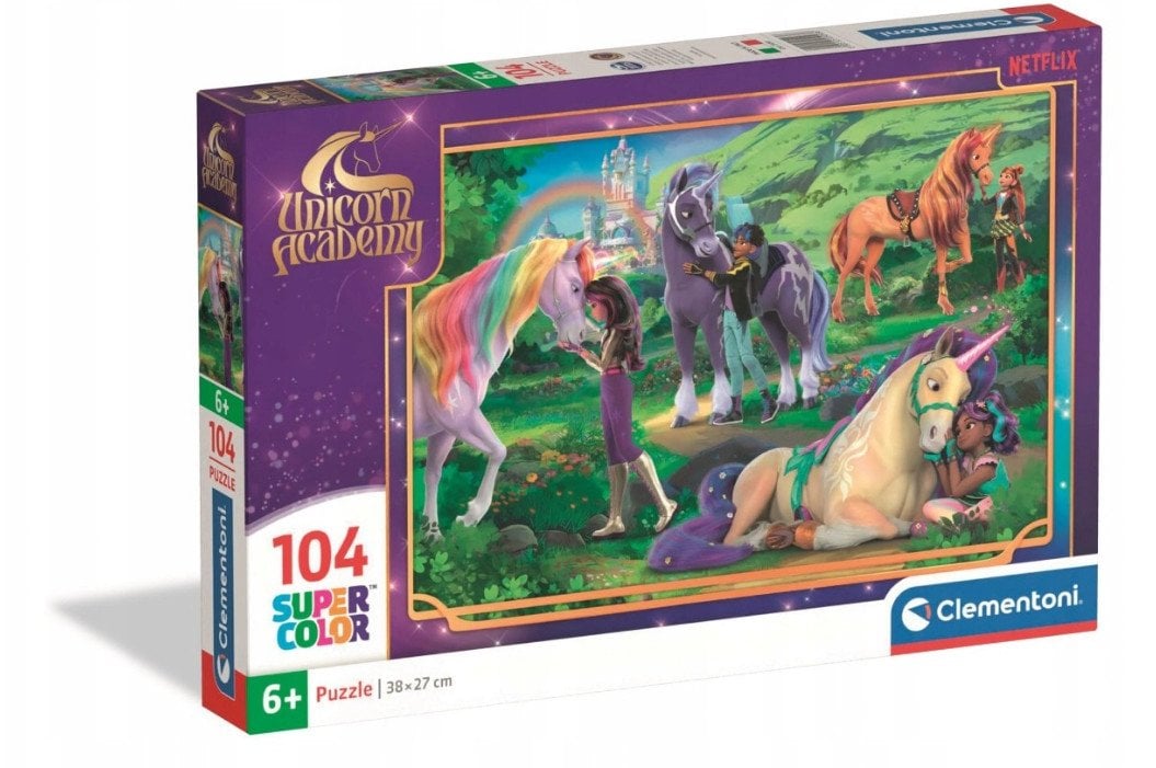 CLE puzzle 104 SuperKolor UnicornAcademy 25093