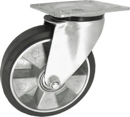 Unimet KOŁO ALUMINIUM-GUMA 180MM, OBUDOWA SKRĘTNA A52G