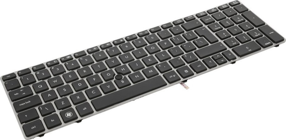 Movano Klawiatura do HP 8560P 8570P 6560b 6565b srebna